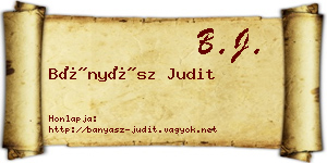 Bányász Judit névjegykártya